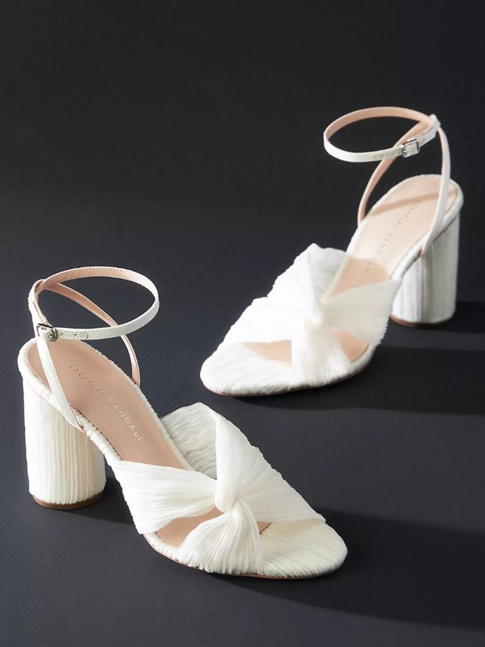 Loeffler Randall Camellia Pleated Bow Heel Size 7.5 NIB